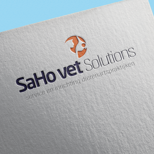 Logo SaHo vet Solutions - Van der Schans Design Den Hoorn