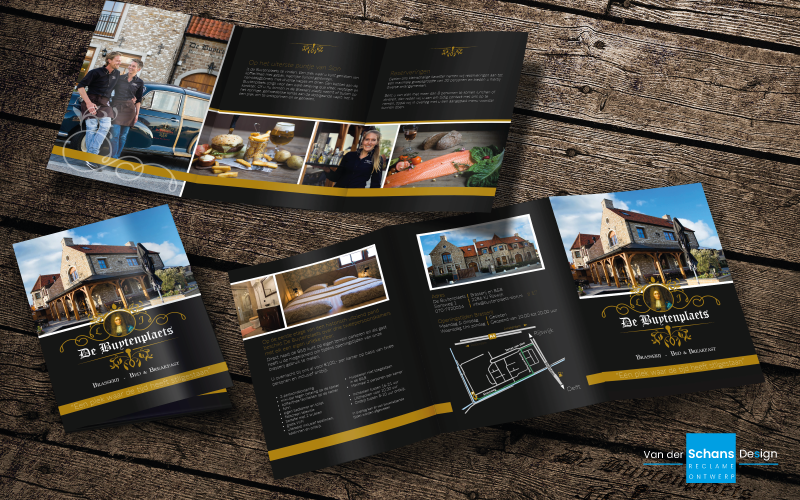 Folder Ontwerp - De Buytenplaets - Van der Schans Design - Den Hoorn